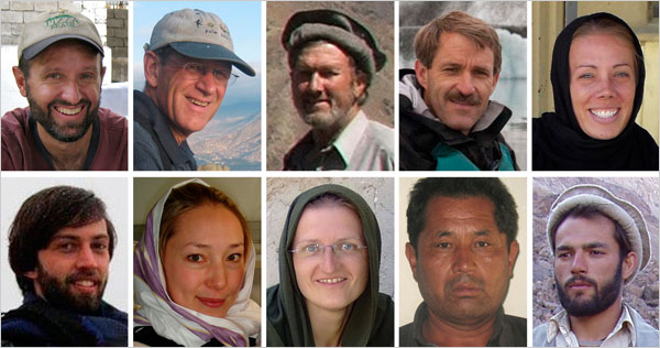 Tributo a los diez asesinados