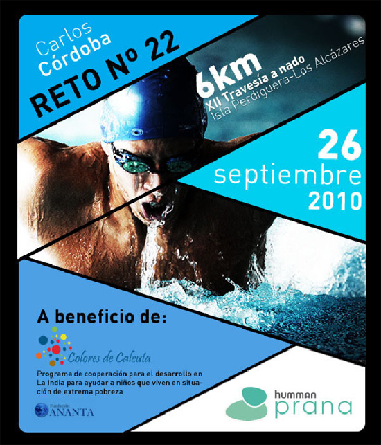 Travesía a nado a beneficio de Colores de Calcuta