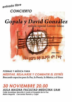 Concierto gratuito «No para mi alma de reir», 30 noviembre 20 horas, Madrid