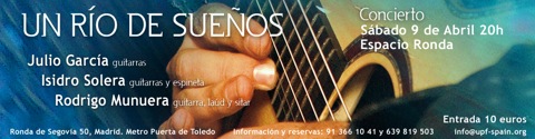 Concierto de Juio Garcia, Isidro Solera y Rodrigo Munuera, sábado 9 abril 2011