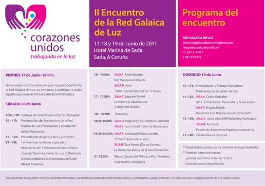 II Encuentro Red Galaica de Luz, Sada, A Coruña, 17-19 junio 2011