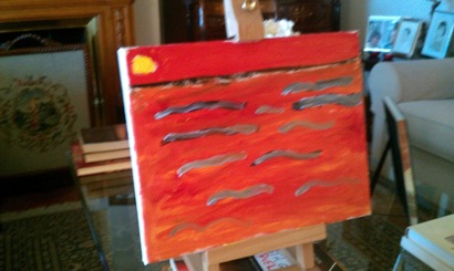 La niña Carlota subasta su primer cuadro para los niños de Calcuta…