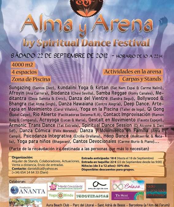 Festival Alma y Arena, Barcelona 22 de septiembre 2012