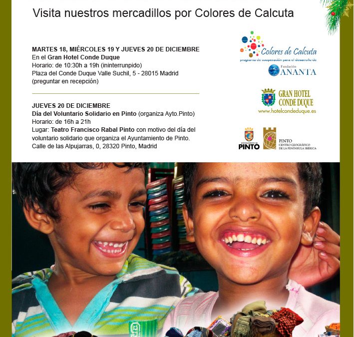 Mercadillos Solidarios por Colores de Calcuta