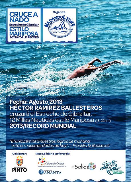 + Solidario: cruzando a nado el estrecho de Gibraltar (estilo mariposa)
