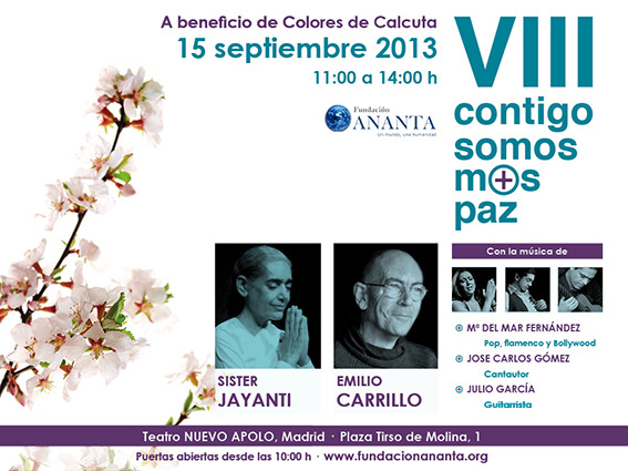 VIII Contigo Somos + Paz, 15 septiembre 2013, Teatro Nuevo Apolo, Madrid