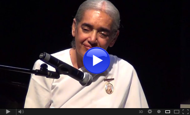 Intervención completa de Sister Jayanti en VIII Contigo Somos + Paz 2013