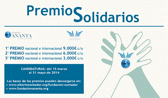 Ganadores de los I Premios Solidarios Fundacion Ananta Fundacion Alberto Contador