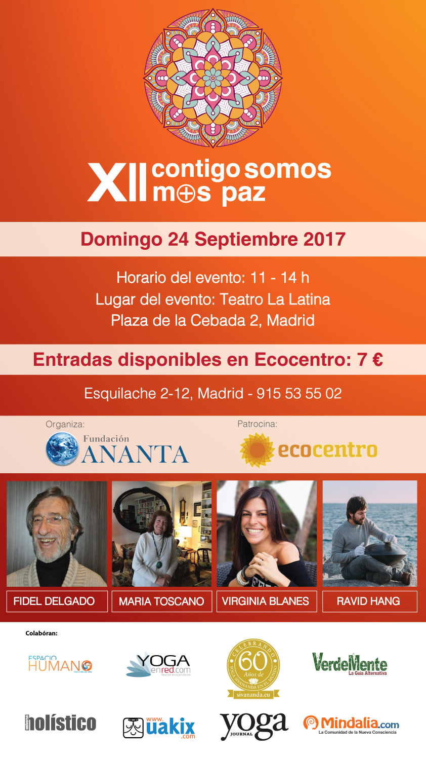 XII Contigo Somos + Paz, teatro La Latina, Madrid, Domingo 24 septiembre 2017, 11 horas