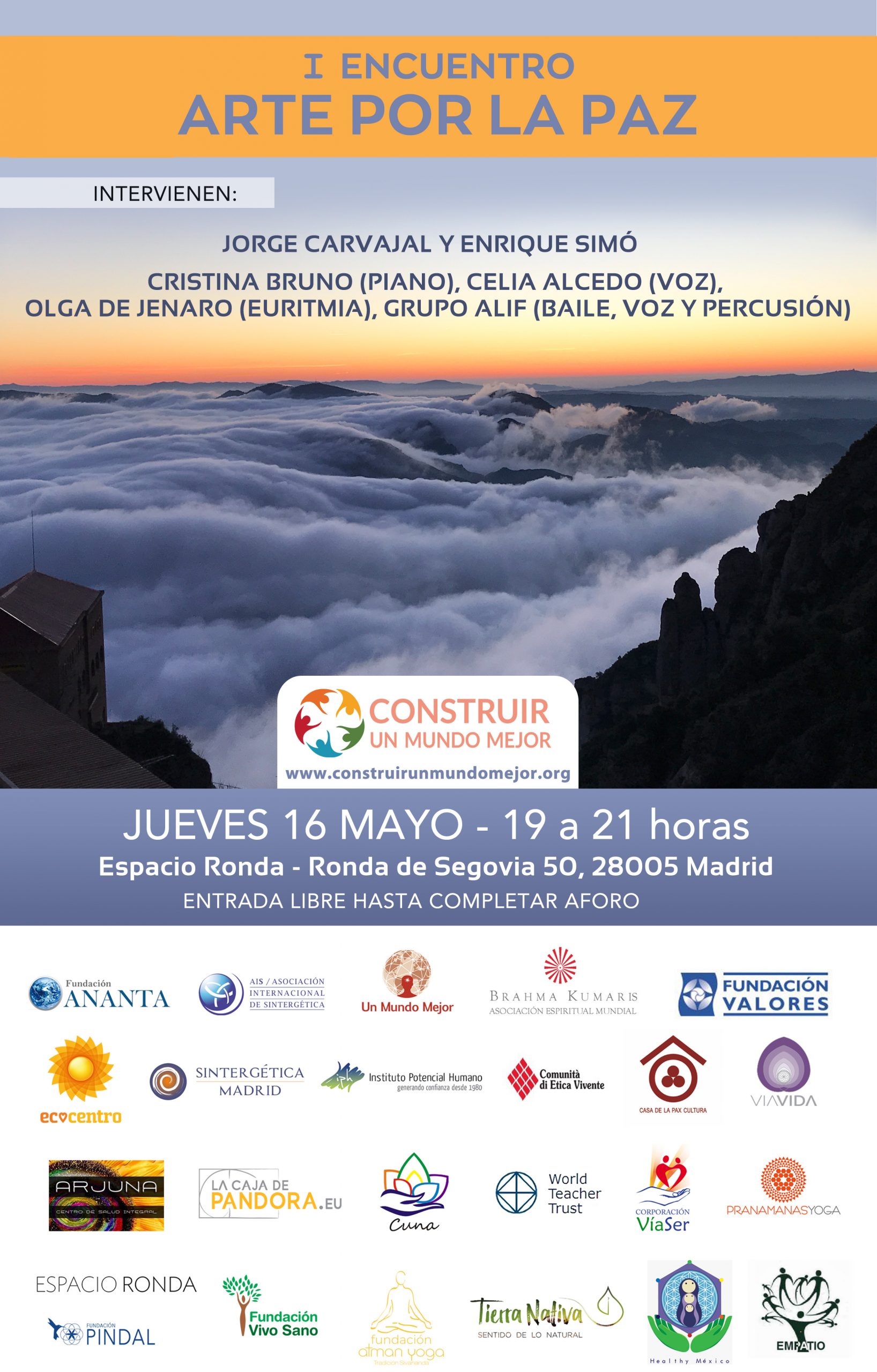 Eventos Semana de la Paz 16 a 19 de mayo 2019