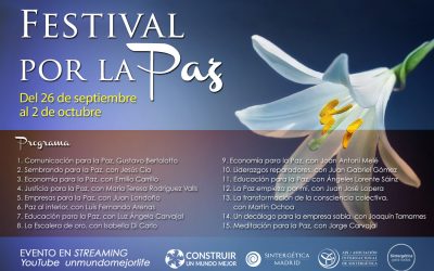 Festival Por la Paz, online 26 septiembre 2 octubre 2020