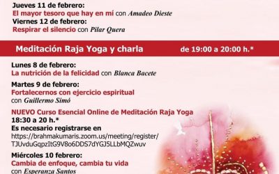 Programa meditaciones semana 8-14 febrero 2021
