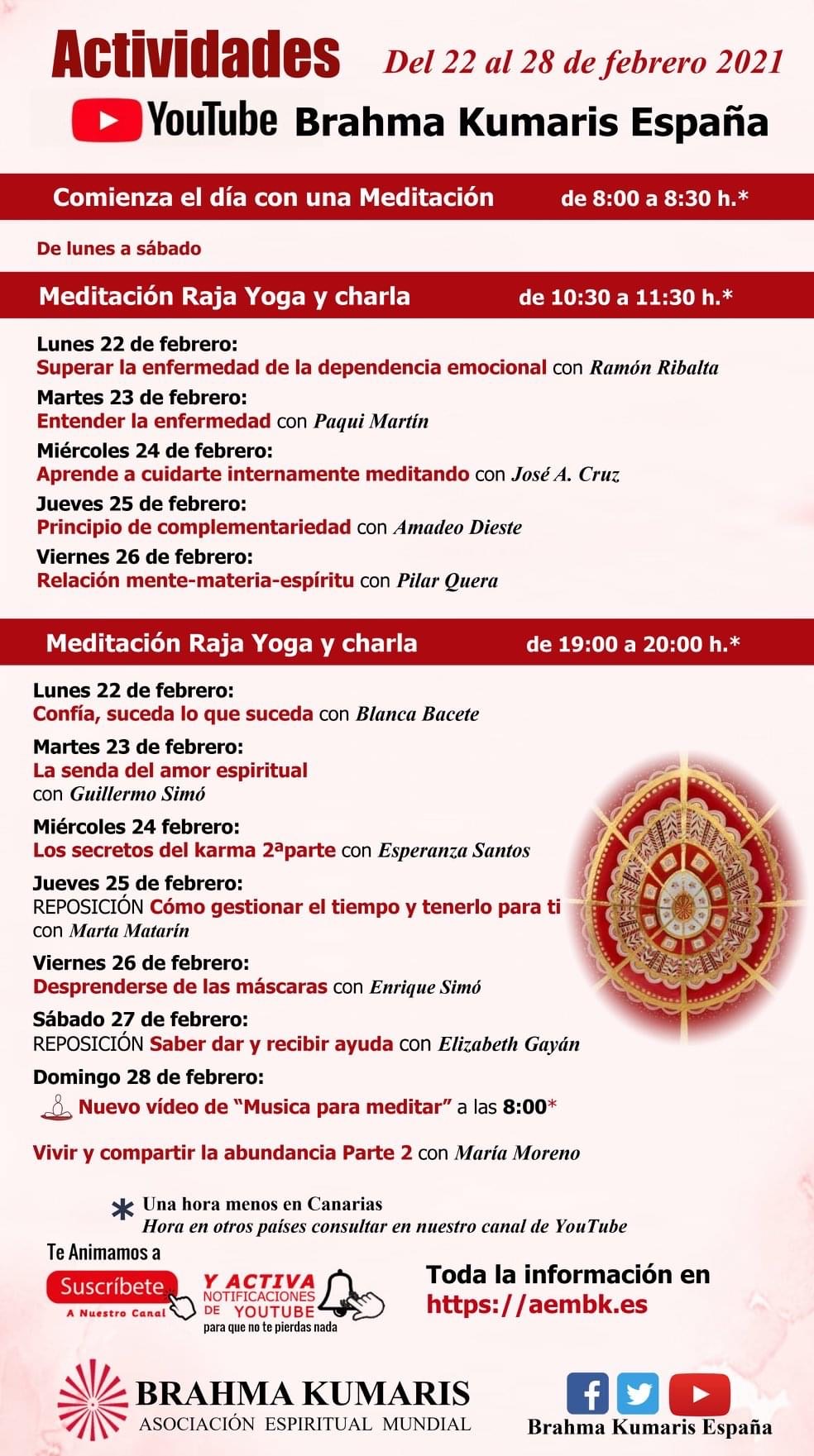 Meditaciones de BK esta semana