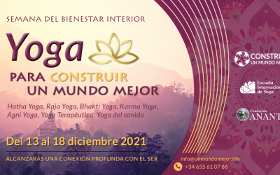 Festival de yoga para Construir un Mundo Mejor, online 13 a 18 de diciembre, inscripción gratuita