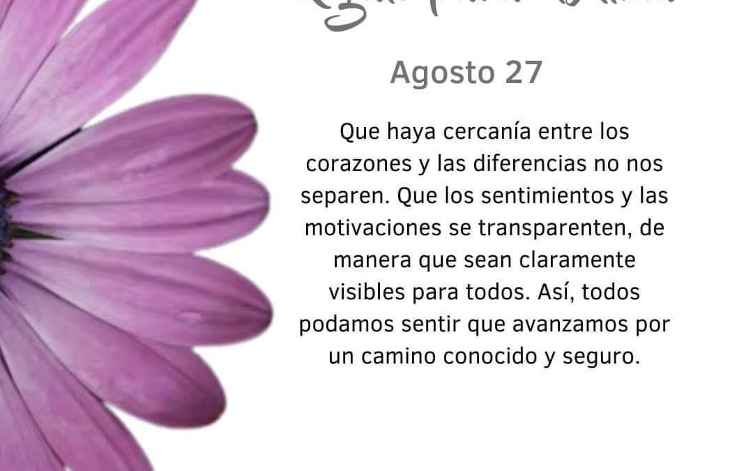 Pensamientos de agosto: que las diferencias no nos separen