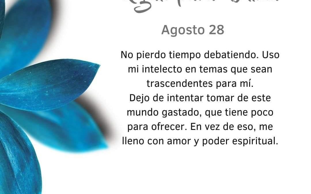 Pensamientos de agosto: me lleno con poder espiritual