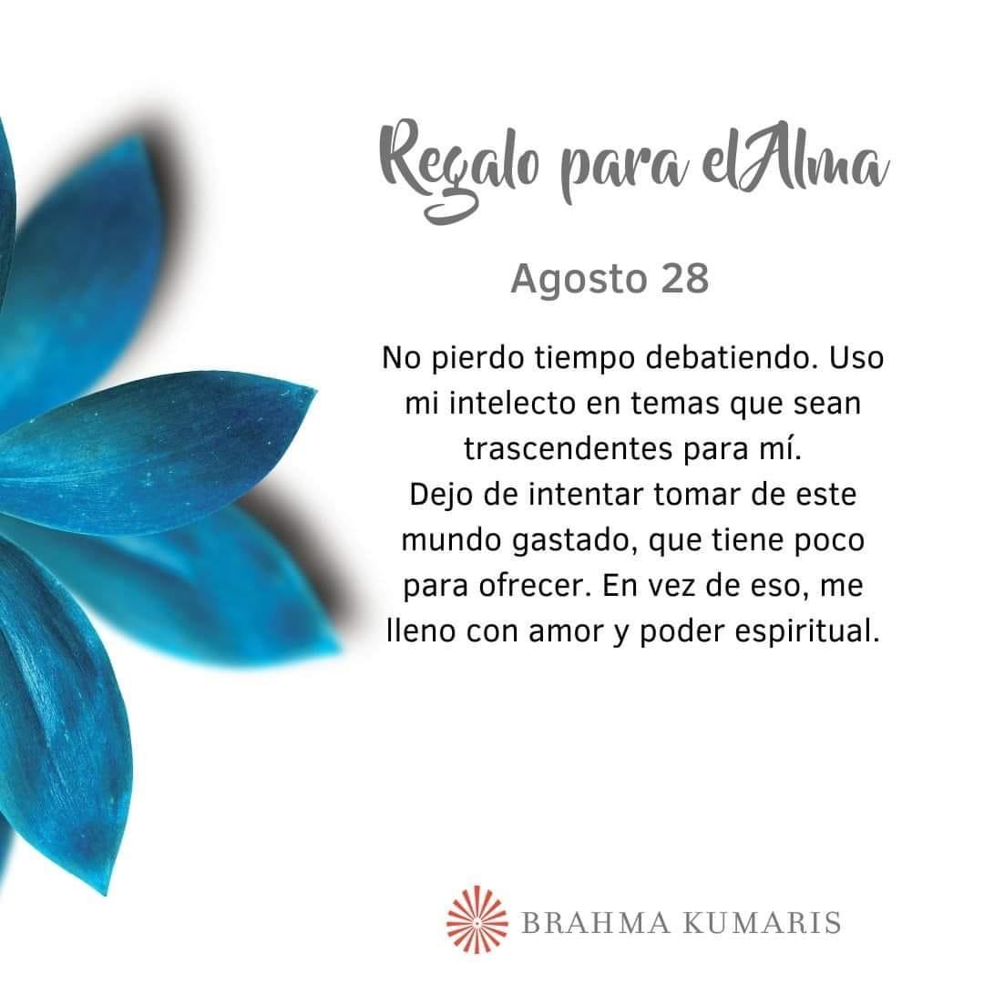 Pensamientos de agosto: me lleno con poder espiritual