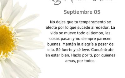 Pensamientos de septiembre: se fuerte y se leve