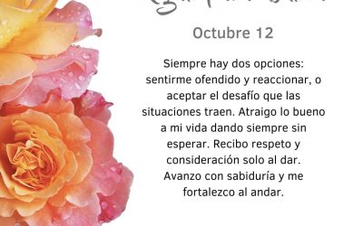 Pensamientos de octubre: dar sin esperar