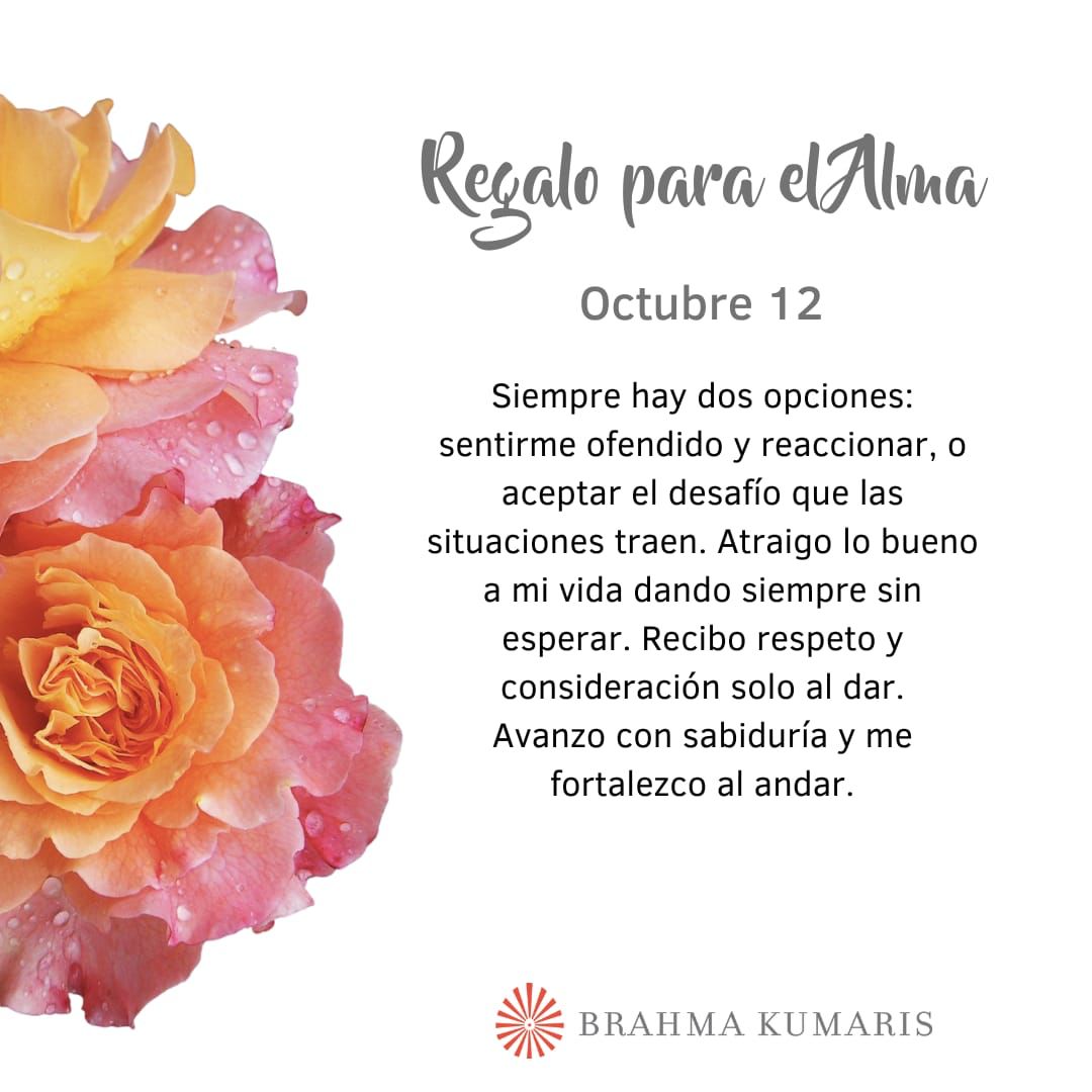 Pensamientos de octubre: dar sin esperar
