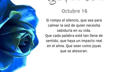 Pensamientos de octubre: palabras como joyas