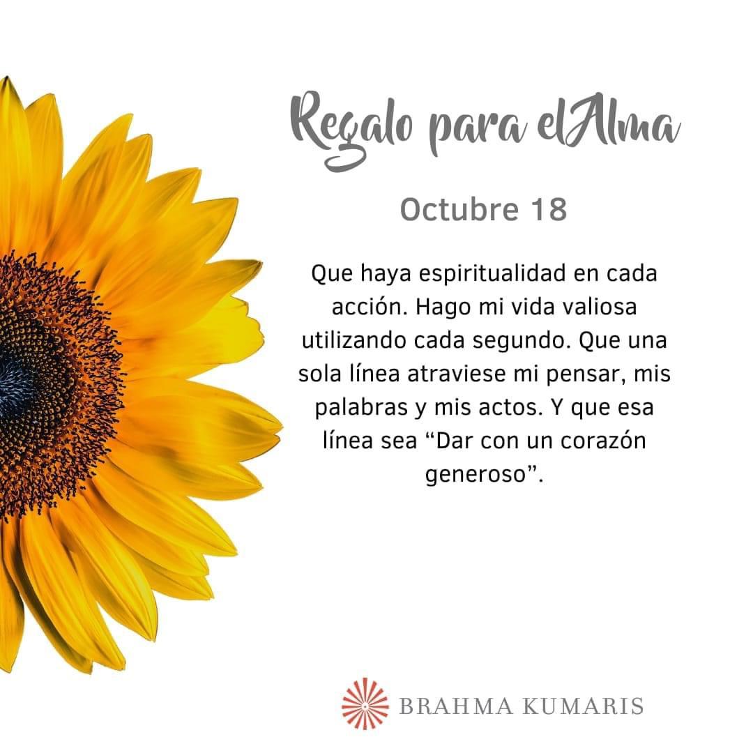 Pensamientos de octubre: dar con un corazón generoso