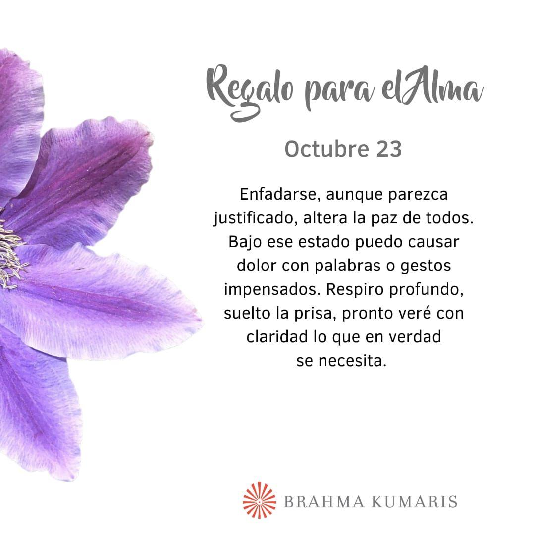 Pensamientos de octubre: respiro profundo, suelto la prisa