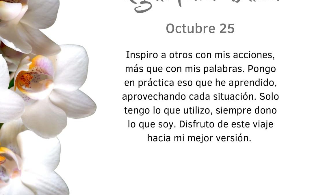 Pensamientos de octubre: pongo en práctica lo aprendido