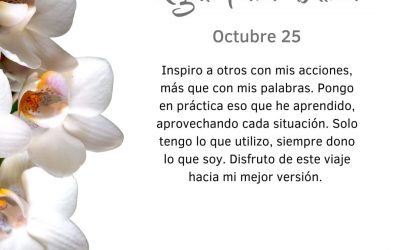Pensamientos de octubre: pongo en práctica lo aprendido