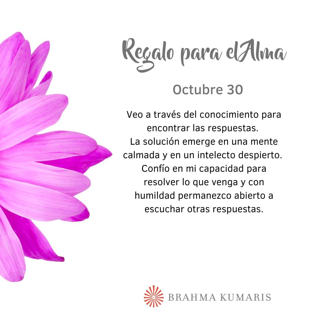Pensamientos de octubre: una mente calmada, un intelecto despierto