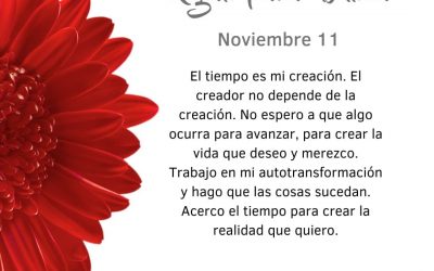 Pensamientos de noviembre: trabajo en mi autotransformación