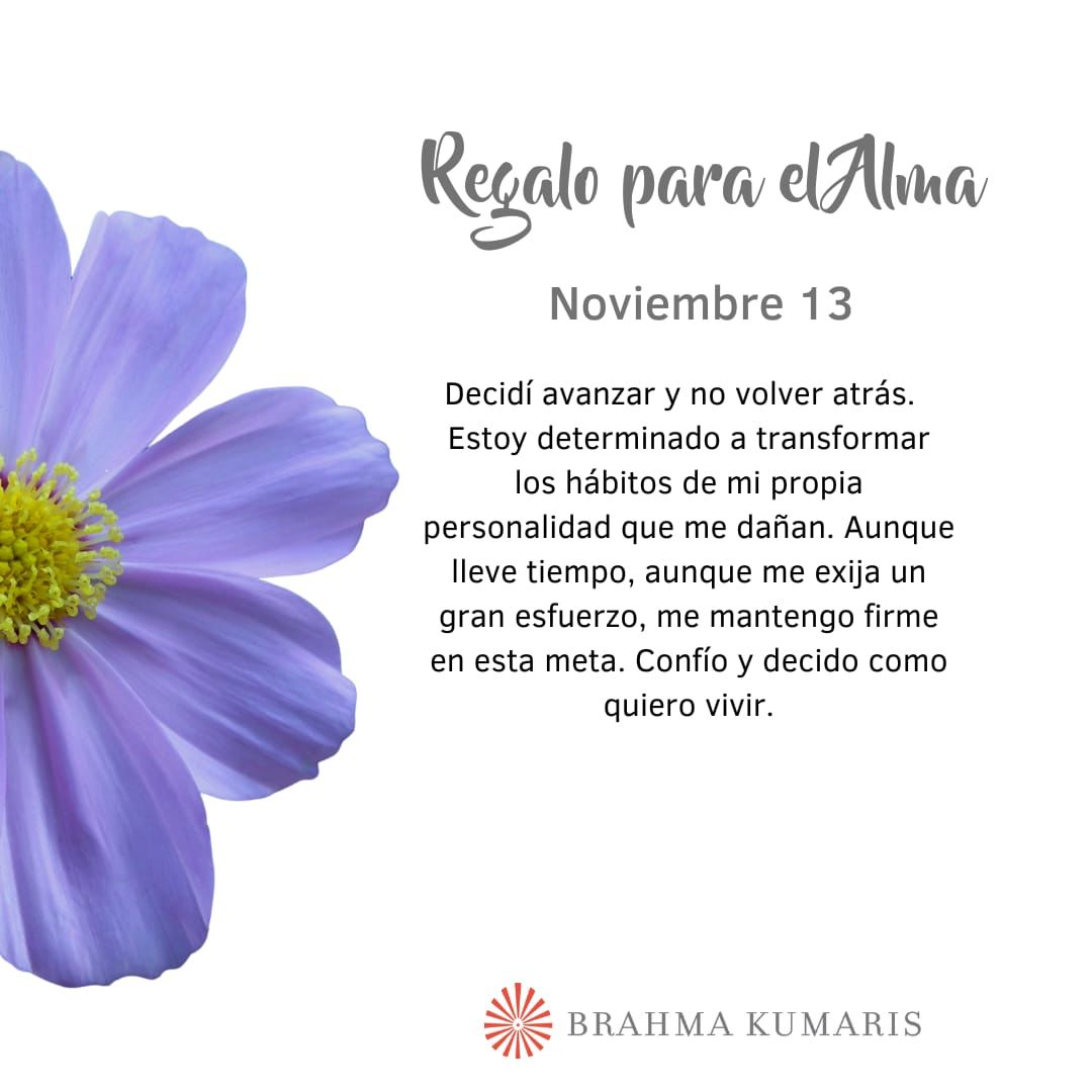 Pensamientos de noviembre: no volver atrás