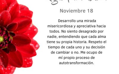 Pensamientos de noviembre: mi transformación
