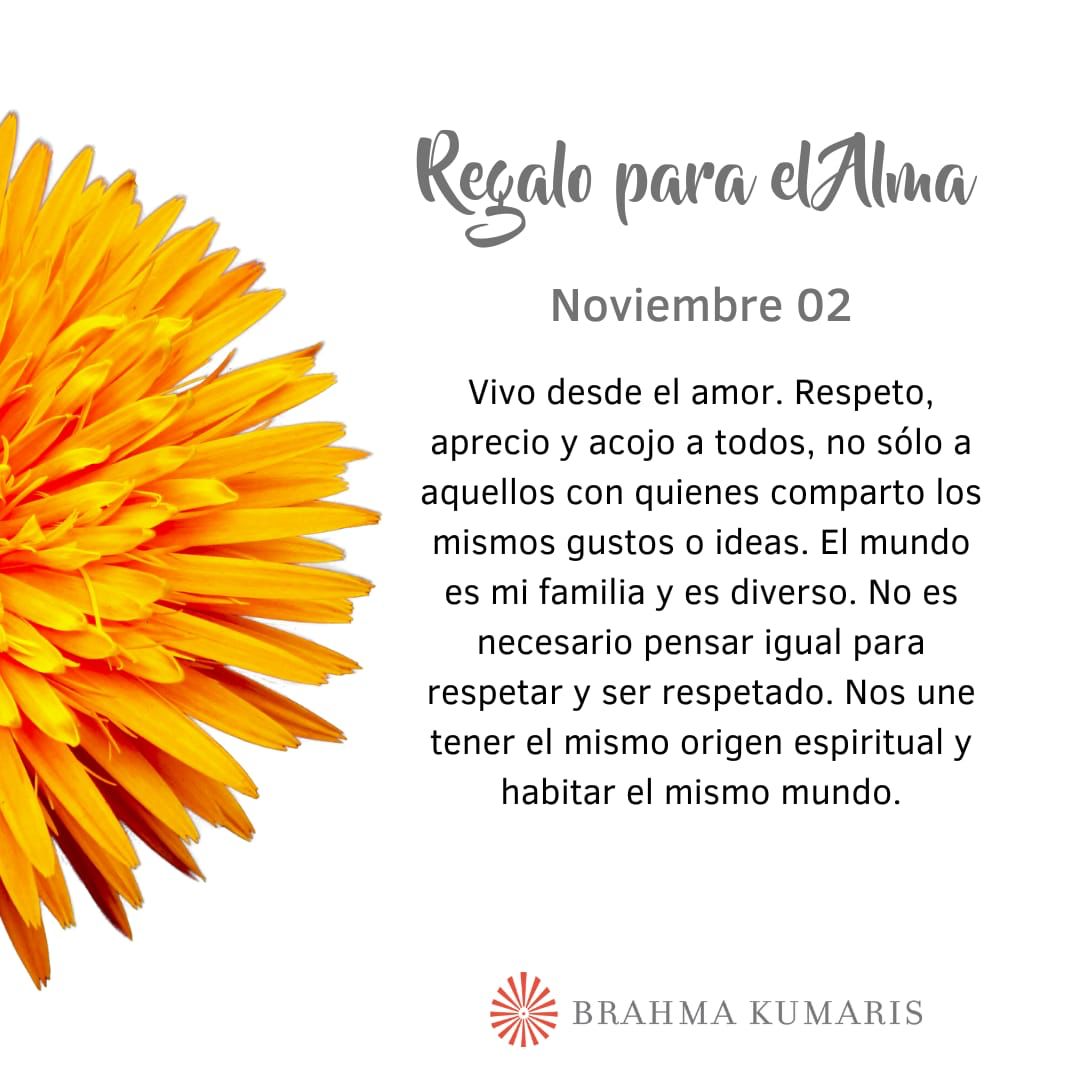 Pensamientos de noviembre: el mundo es mi familia