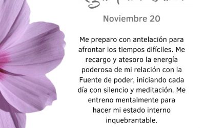 Pensamientos de noviembre: un estado interno inquebrantable