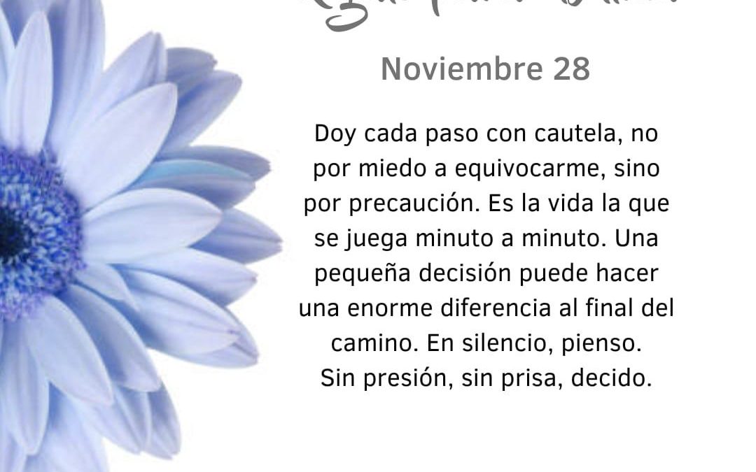 Pensamiento simiente: en silencio, pienso