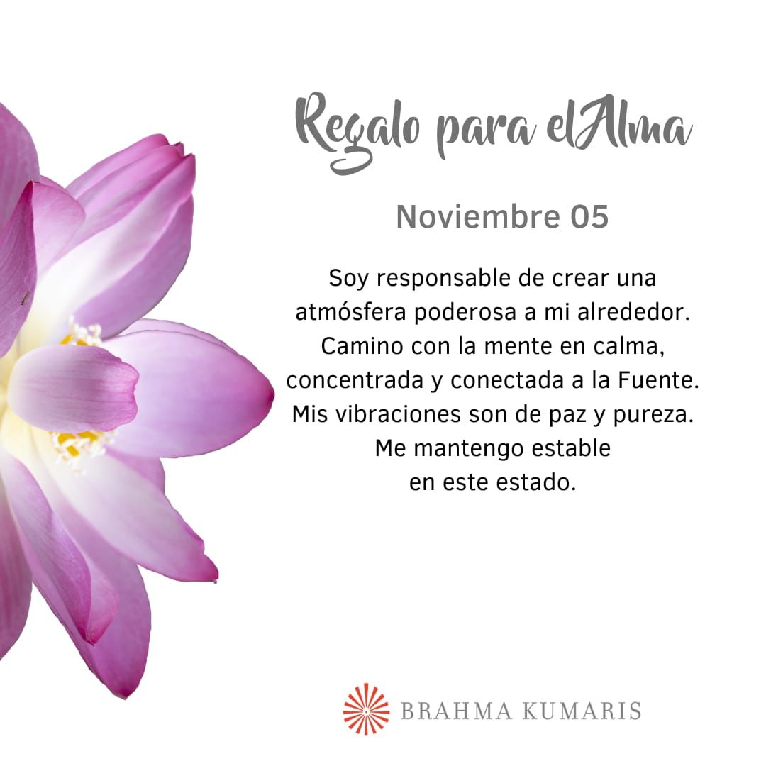 Pensamientos de noviembre: camino con la mente en calma