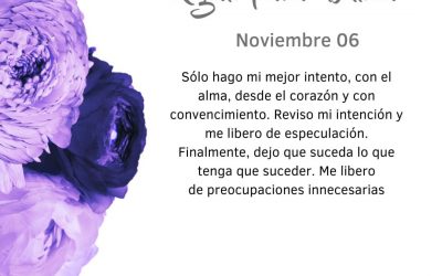 Pensamientos de noviembre: hago mi mejor intento