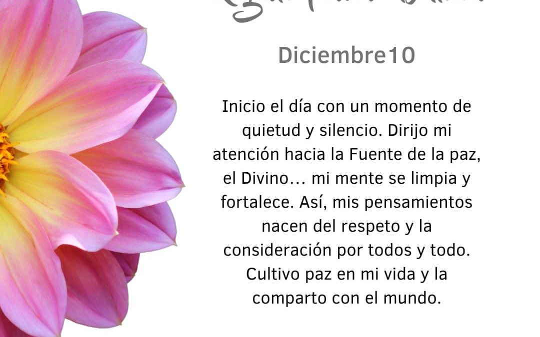 Pensamientos de diciembre: hablo con el Divino
