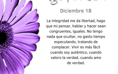 Pensamiento simiente: la integridad me da libertad