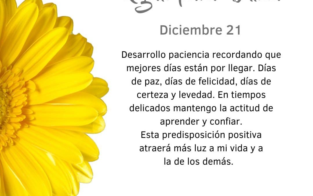 Pensamiento simiente: desarrollo paciencia