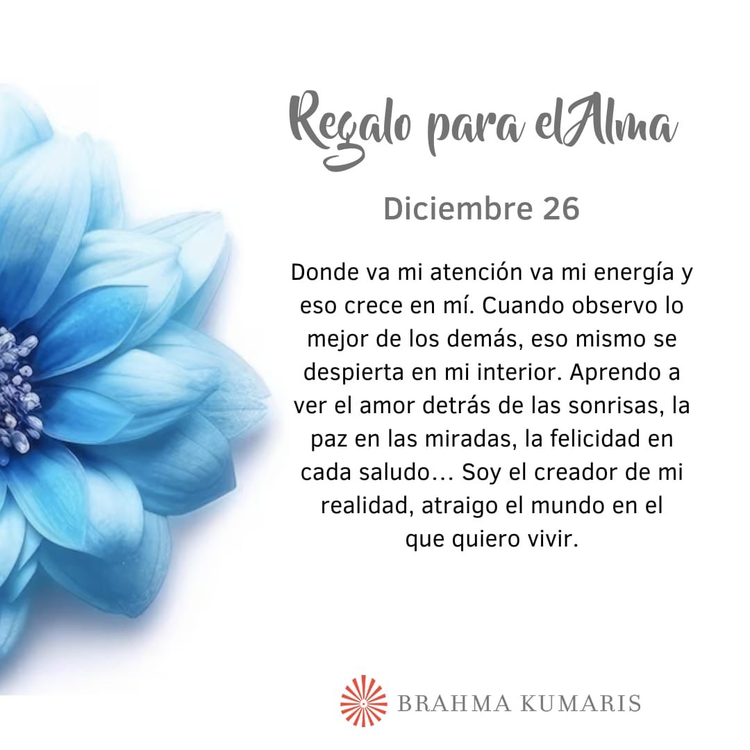 Pensamientos de diciembre: la energía sigue al pensamiento