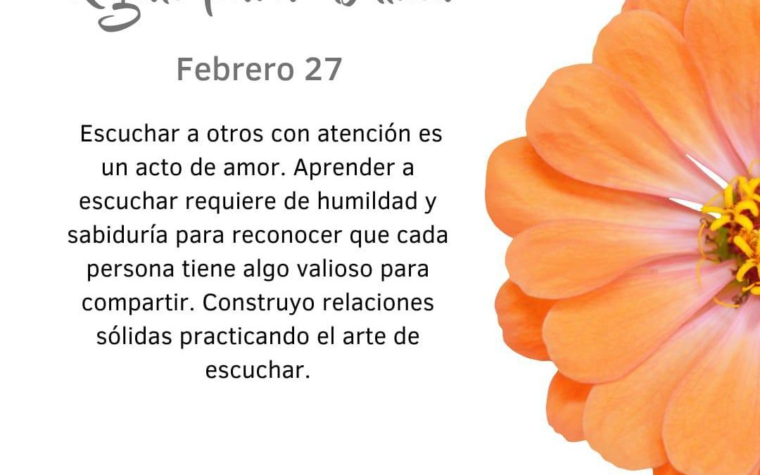 Escucho con atención