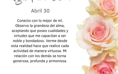 Conecto con lo mejor de mi