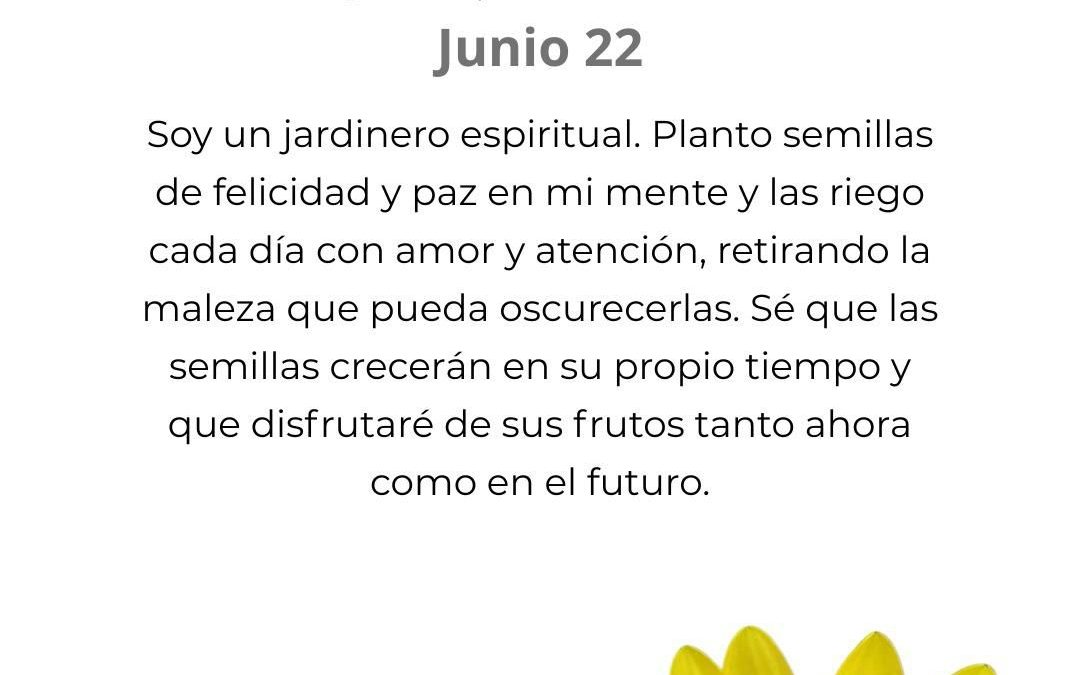 Planto semillas